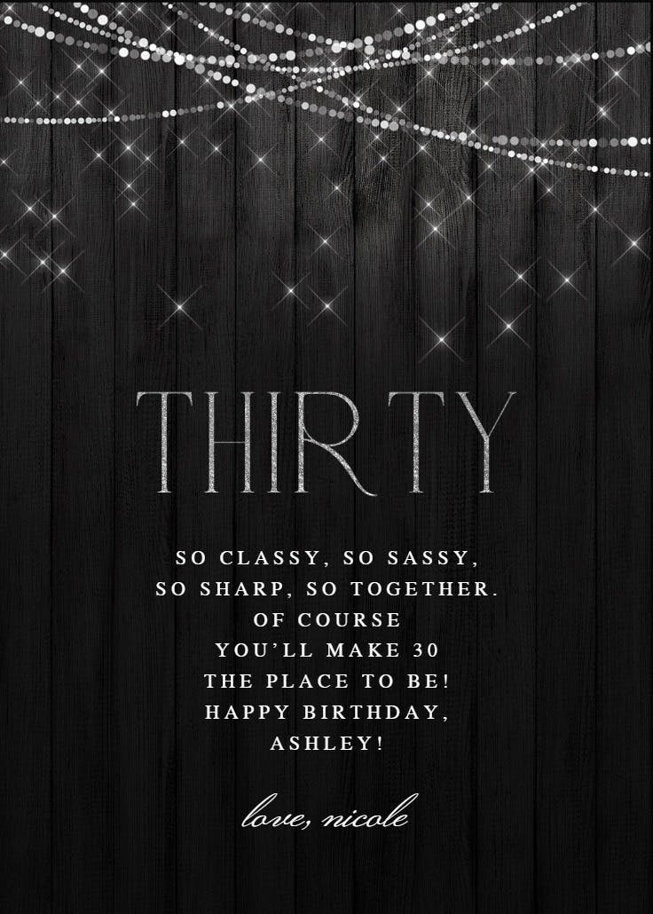 Light curtain - birthday card