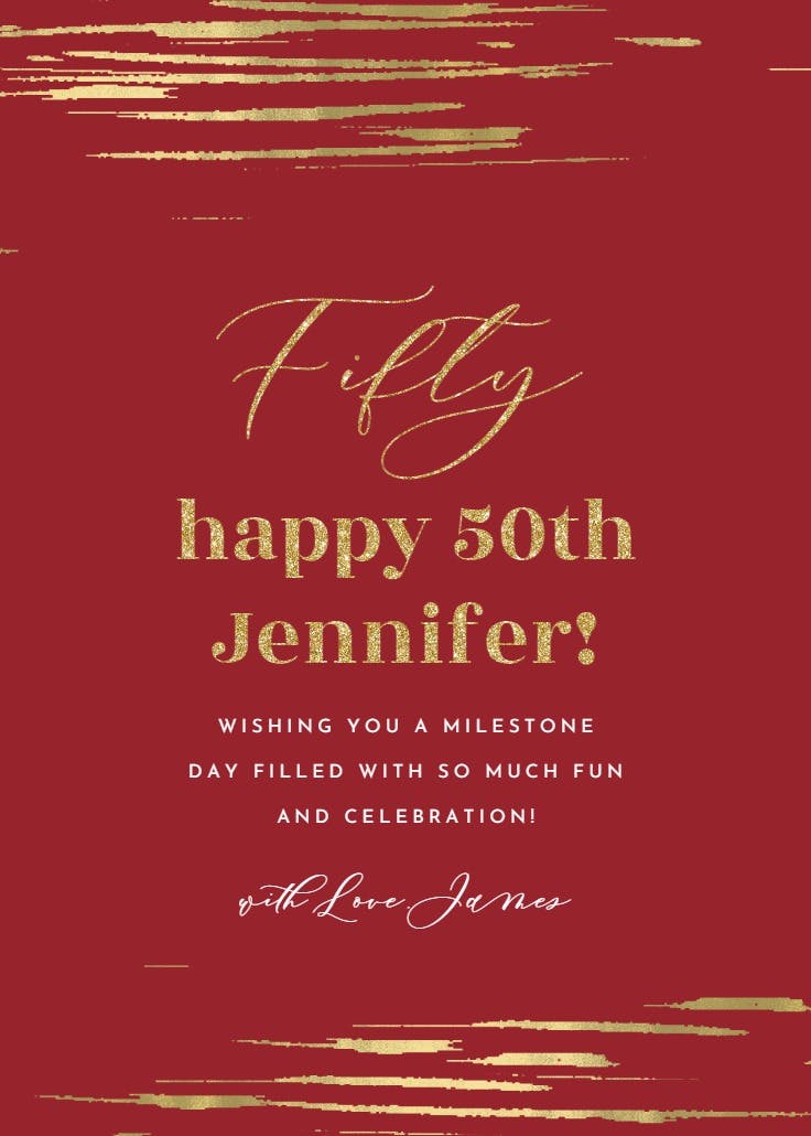 Mirrored stokes - birthday card