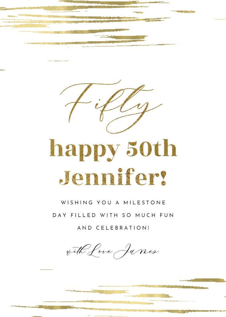 Mirrored stokes - birthday card