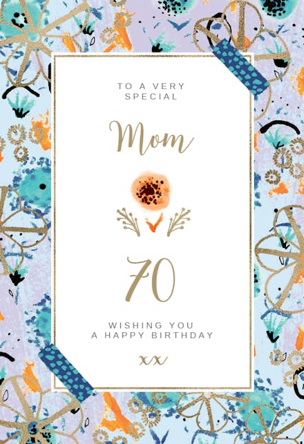 Natural Frame - Birthday Card