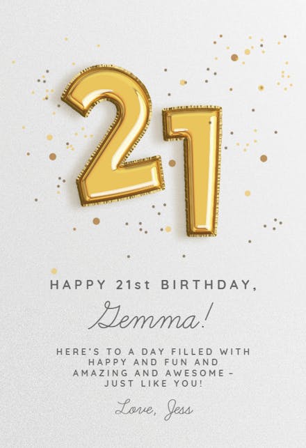 Nifty Numbers - Birthday Card