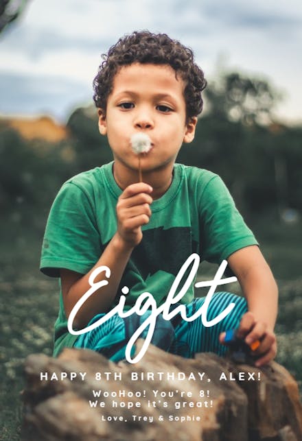 Numbered - Birthday Card