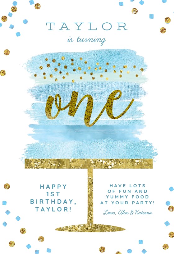 Pedestal & polka dots -  free birthday card