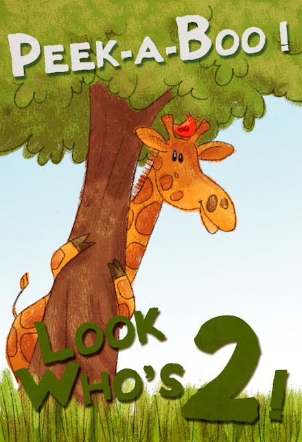 Peek a Boo Look Who Is 2 - Birthday Card