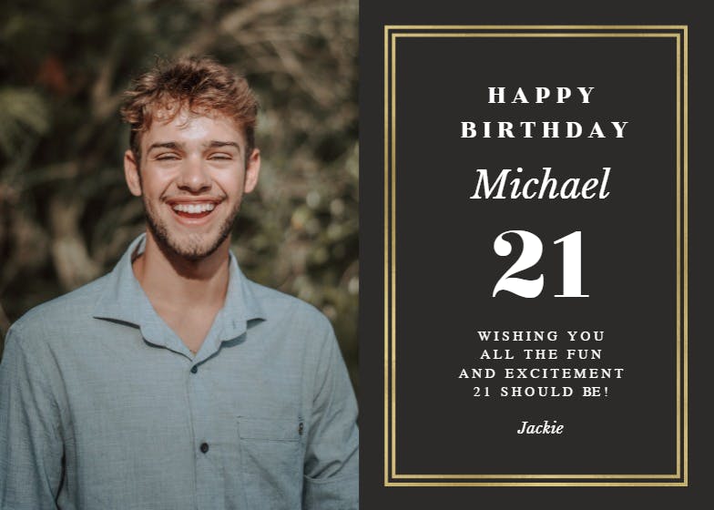 Photo feature -  free birthday card