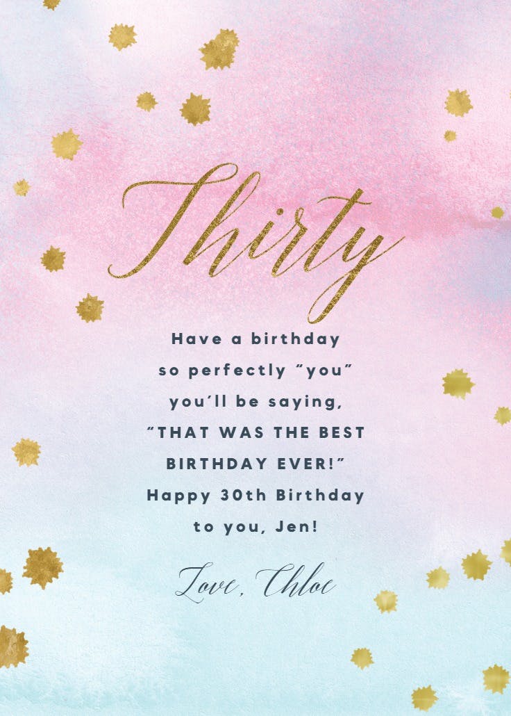 Polka dot party - birthday card