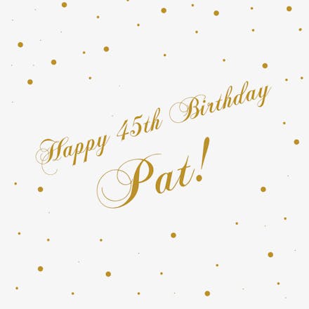 Satisfaction - Birthday Card