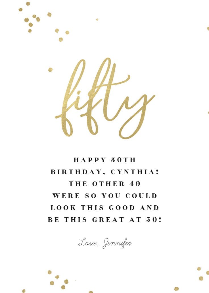 Scattered confetti - tarjeta de cumpleaños