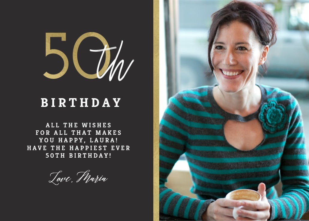 Side by side - birthday card