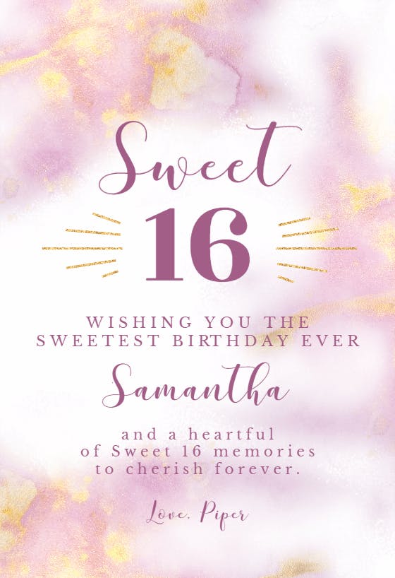 Softly sweet -  free birthday card