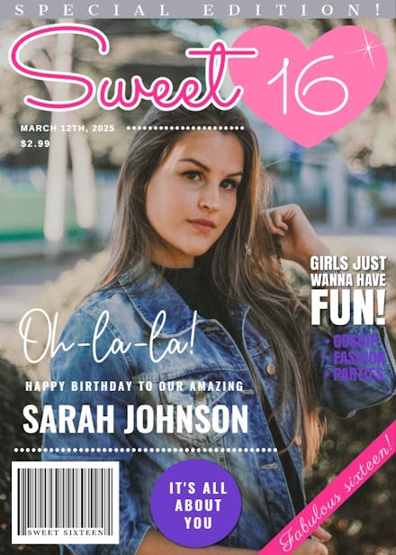 Special edition sweet 16 - birthday card