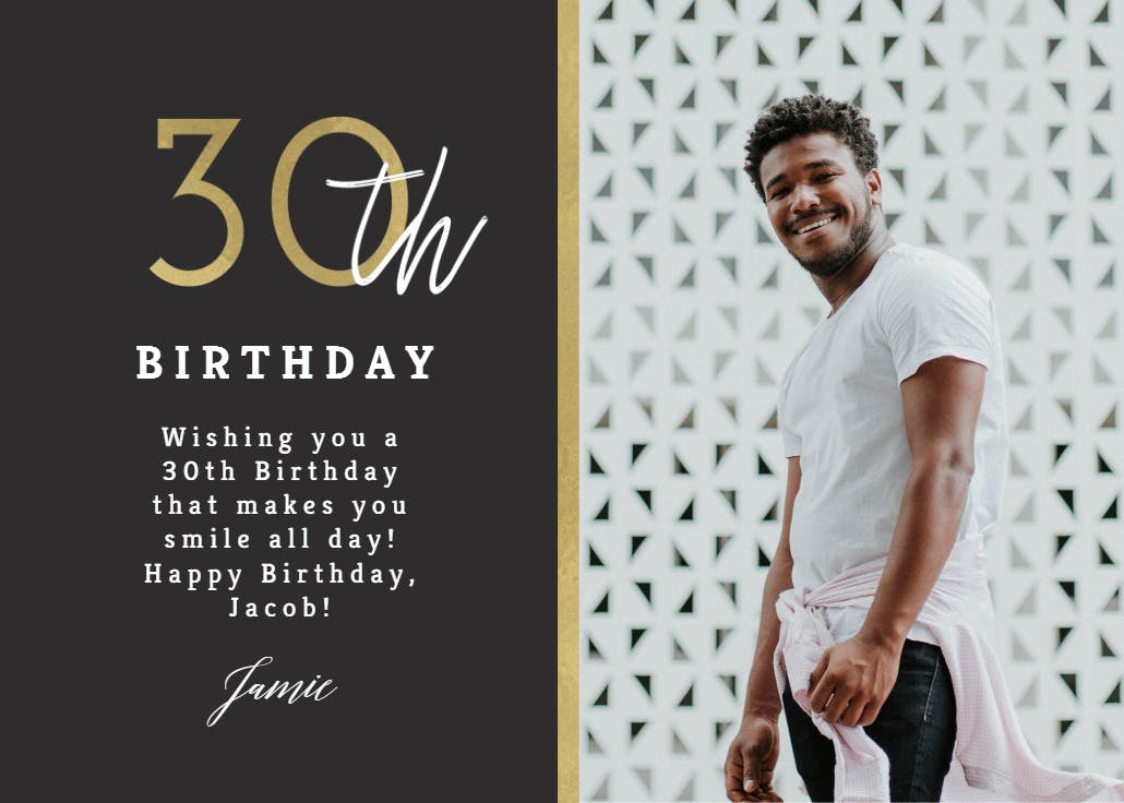 Split screen - birthday card