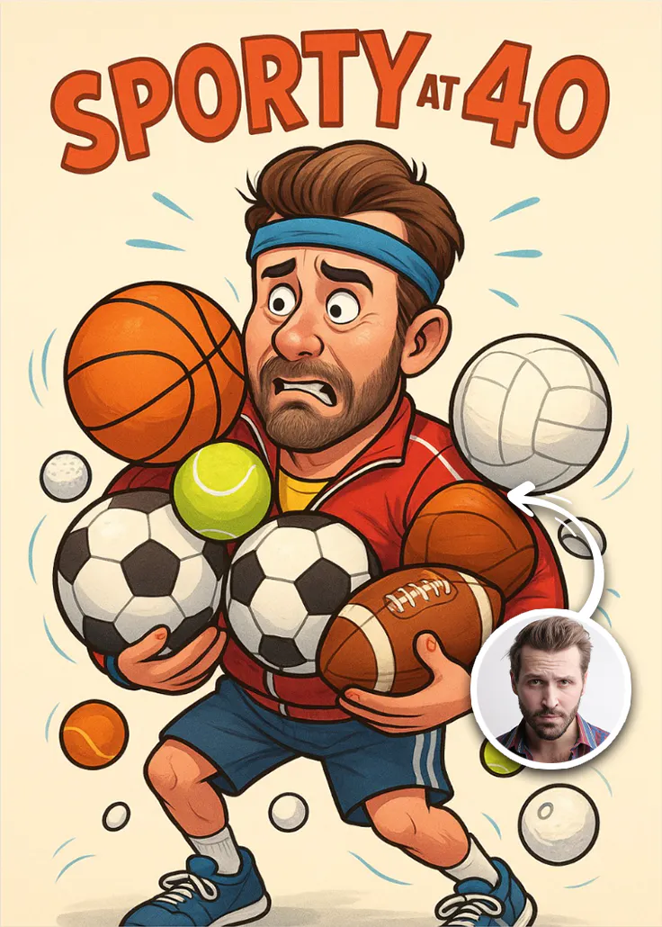 Sporty at 40 - kad hari jadi