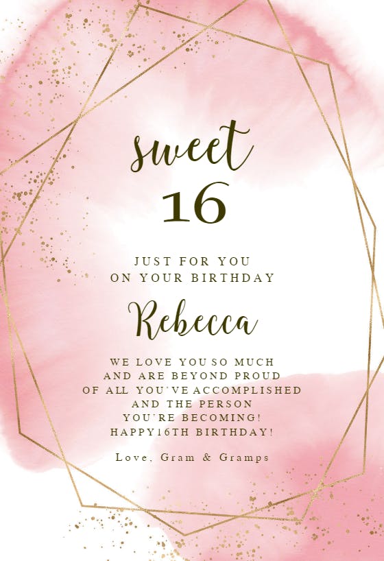 Sweet angles - birthday card