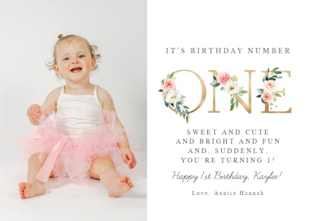 Sweet Smile - Birthday Card