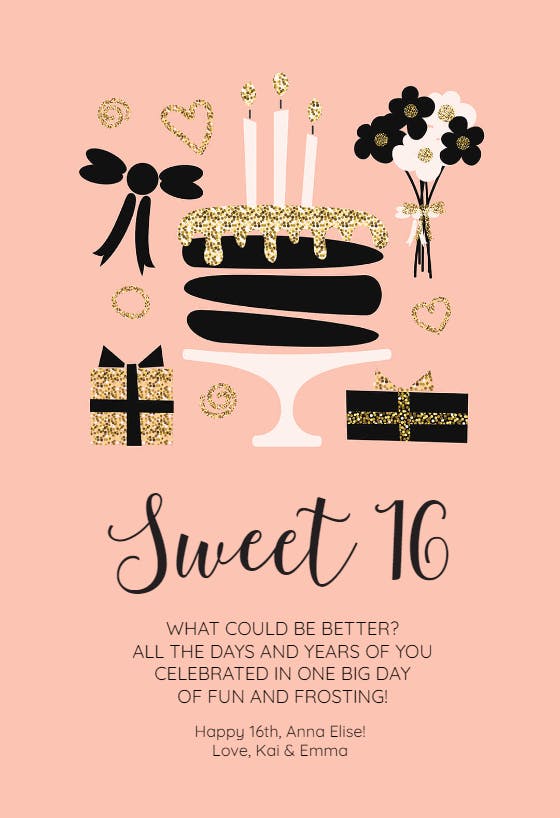 Sweet tokens - birthday card