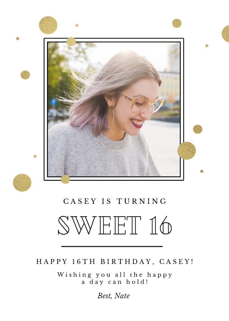 Swirling circles -  tarjeta de cumpleaños