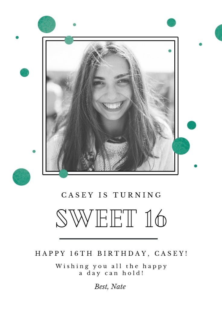 Swirling circles -  tarjeta de cumpleaños