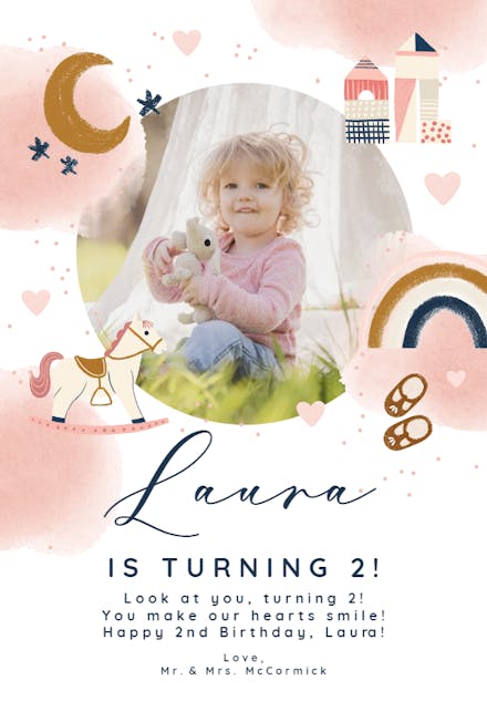 Toddler Toyland - Birthday Card