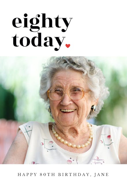 Trendy Bold Text - Birthday Card