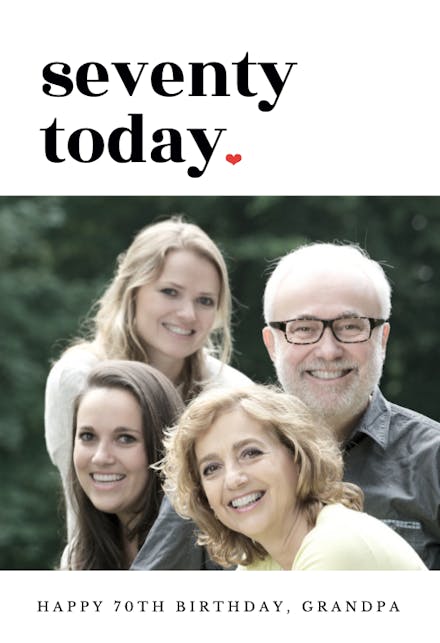 Trendy Bold Text - Birthday Card