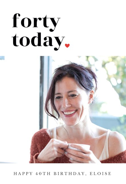 Trendy Bold Text - Birthday Card