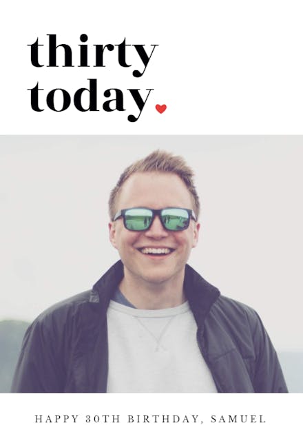 Trendy Bold Text - Birthday Card