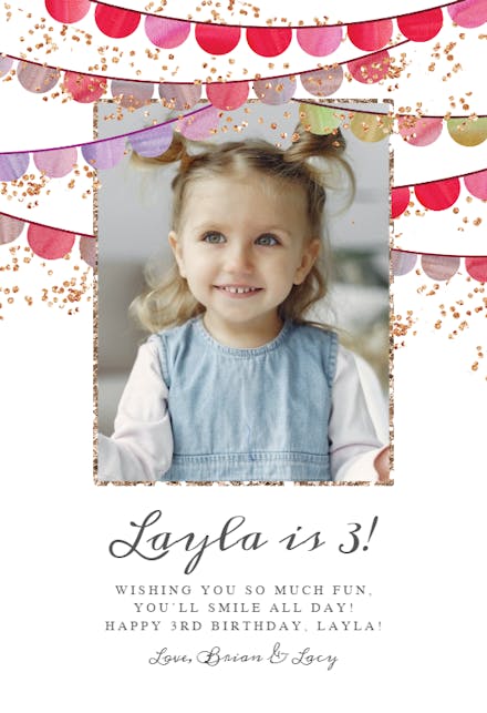 Tres Fiesta - Birthday Card