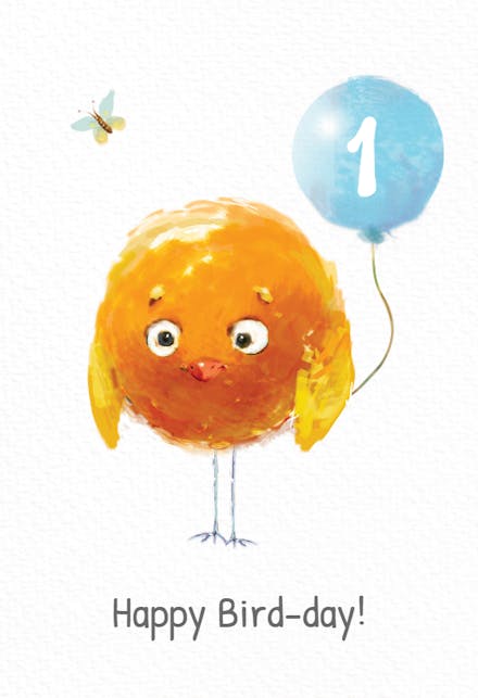 Bird-day - Birthday Card