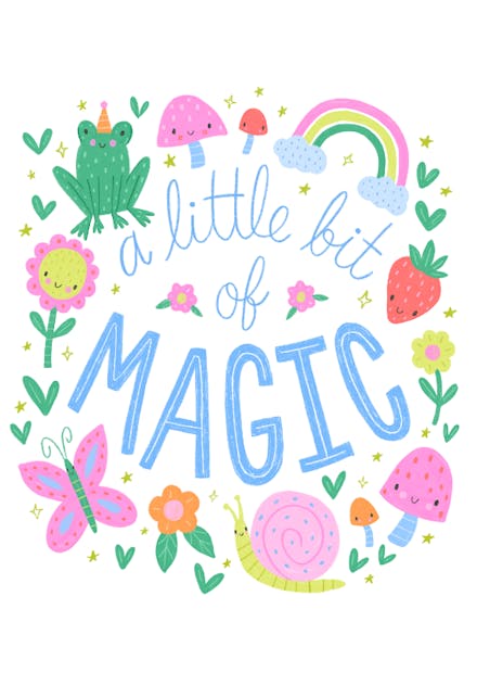 A little bit of magic - Happy Birthday Card