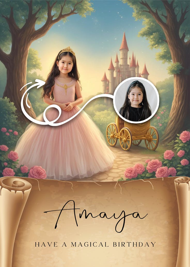 A royal celebration - happy birthday card