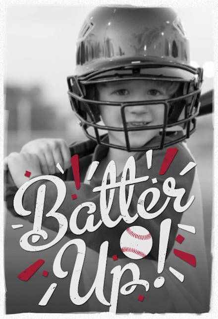 A Special Baseball Birthday Batter - Birthday Card