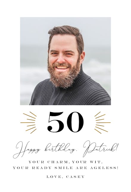 Aged to Perfection - Birthday Card