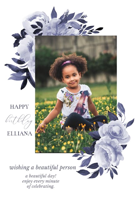 Antoiniette Florals - Birthday Card
