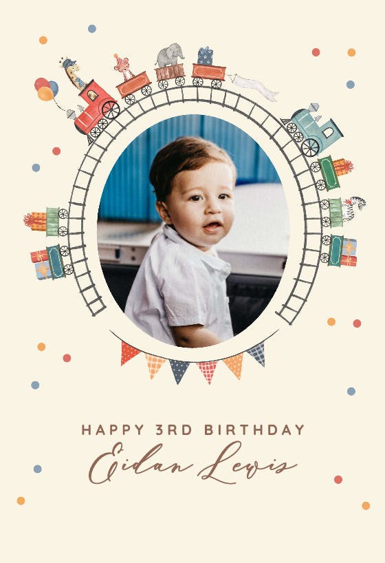 Arms crossed frame - happy birthday card