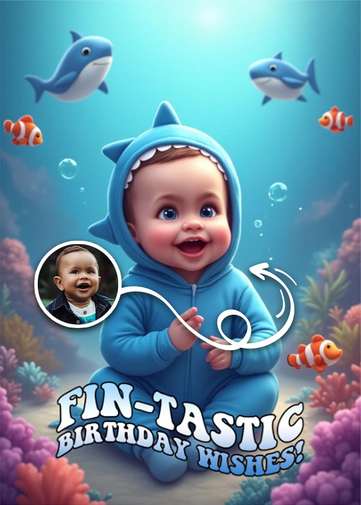 Fin-tastic - tarjeta de cumpleaños