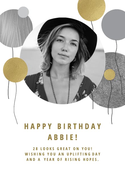 Balloon Release - Birthday Card