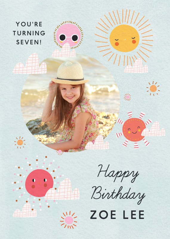 Bday forecast photo - happy birthday card
