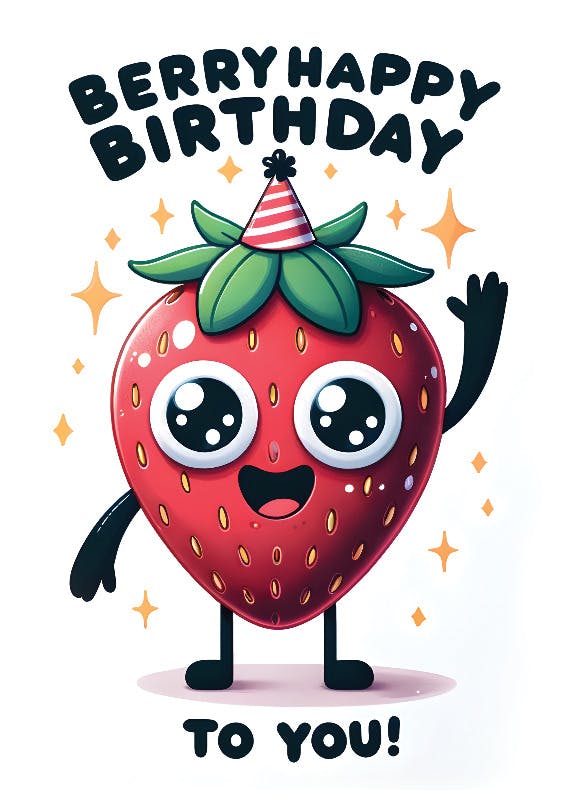 Berry happy -   funny birthday card