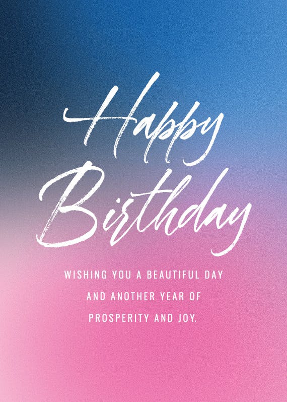 Big text - happy birthday card
