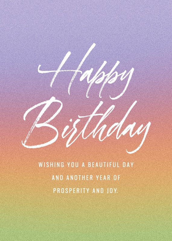Big text - happy birthday card
