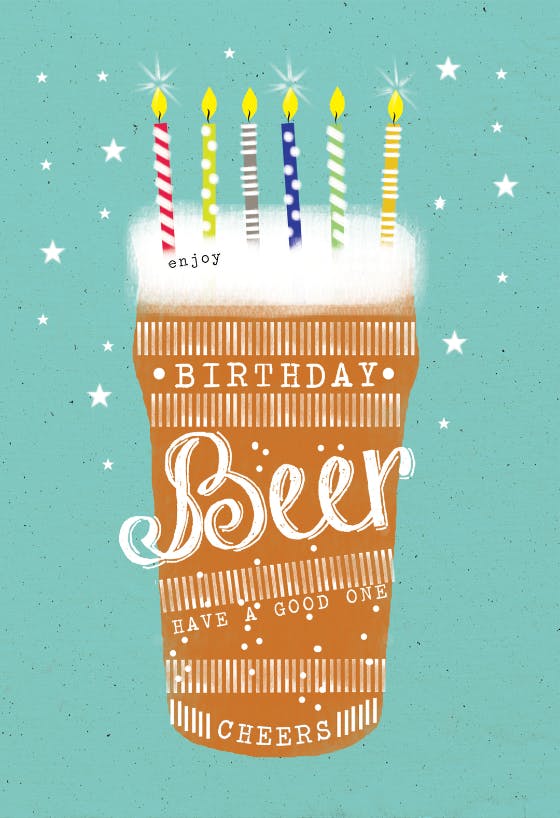 Birthday beer - Birthday Card | Greetings Island