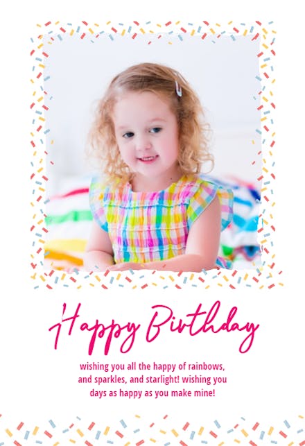 Birthday Confetti Birthday Card Free Greetings Island