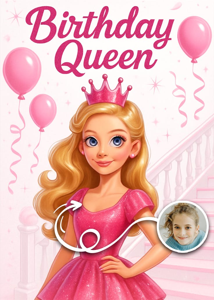 Birthday doll - tarjeta de cumpleaños