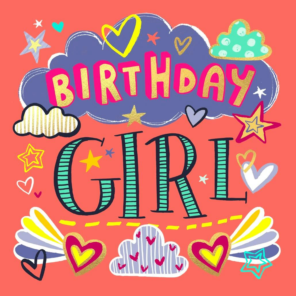 Birthday girl -  tarjeta de cumpleaños gratis