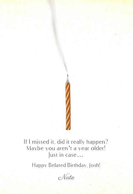 Blew It - Birthday Card