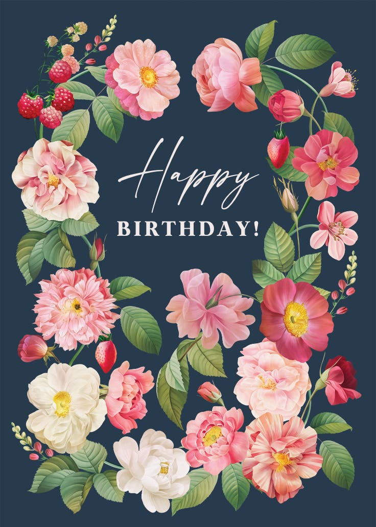 Blooming Garden - Birthday Card 