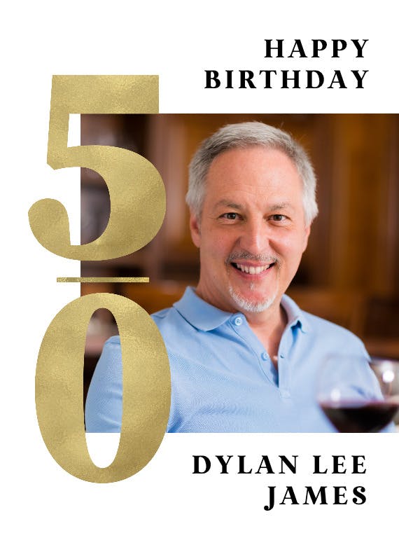 Brilliant 50 - Free Birthday Card | Greetings Island
