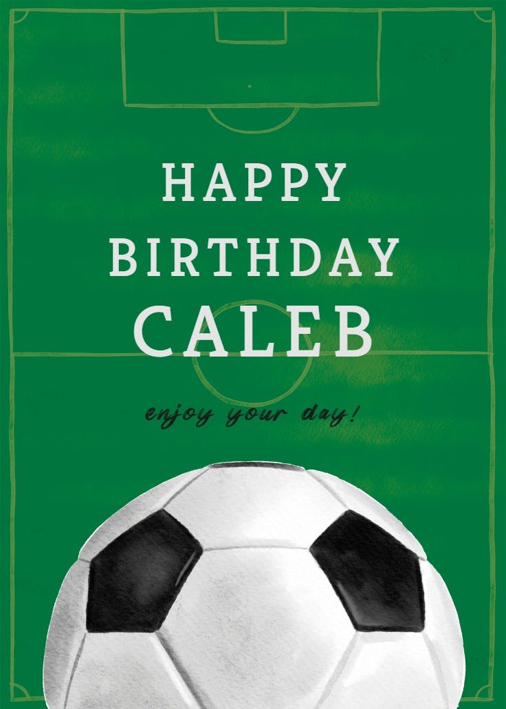 Bring your a-game - happy birthday card