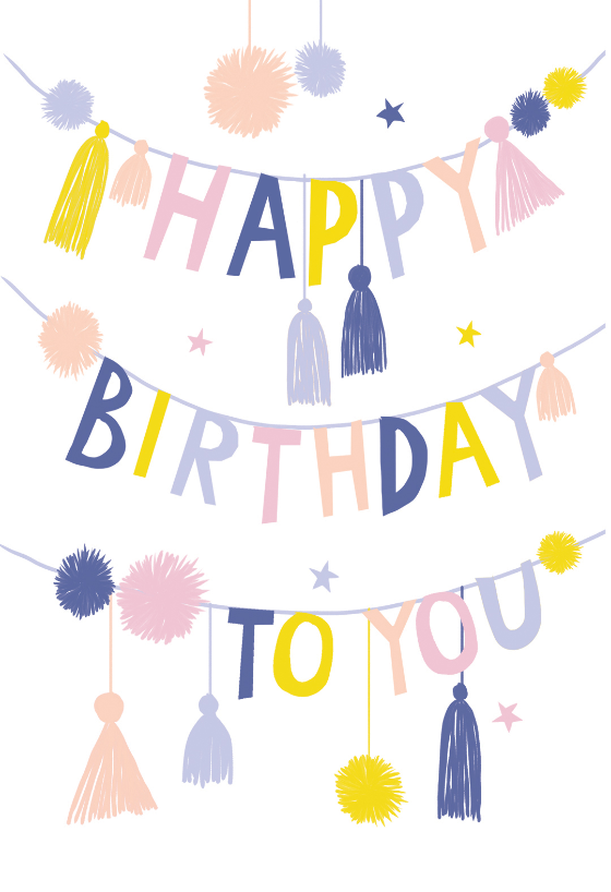Digital card Printable Happy Birthday Card Happy Birthday Card Best Wishes Card